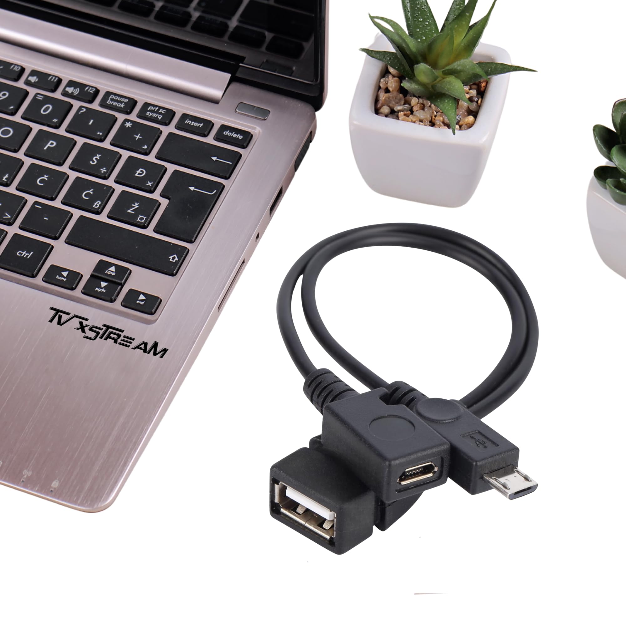 [3 Pack] USB OTG Adapter & Micro USB Cable - Compatible with Fire TV Stick, Streaming Devices, Rii/Logitech Keyboards, Nintendo Switch, SNES/NES Classic - Perfect for Gaming, Media Streaming & Device Charging