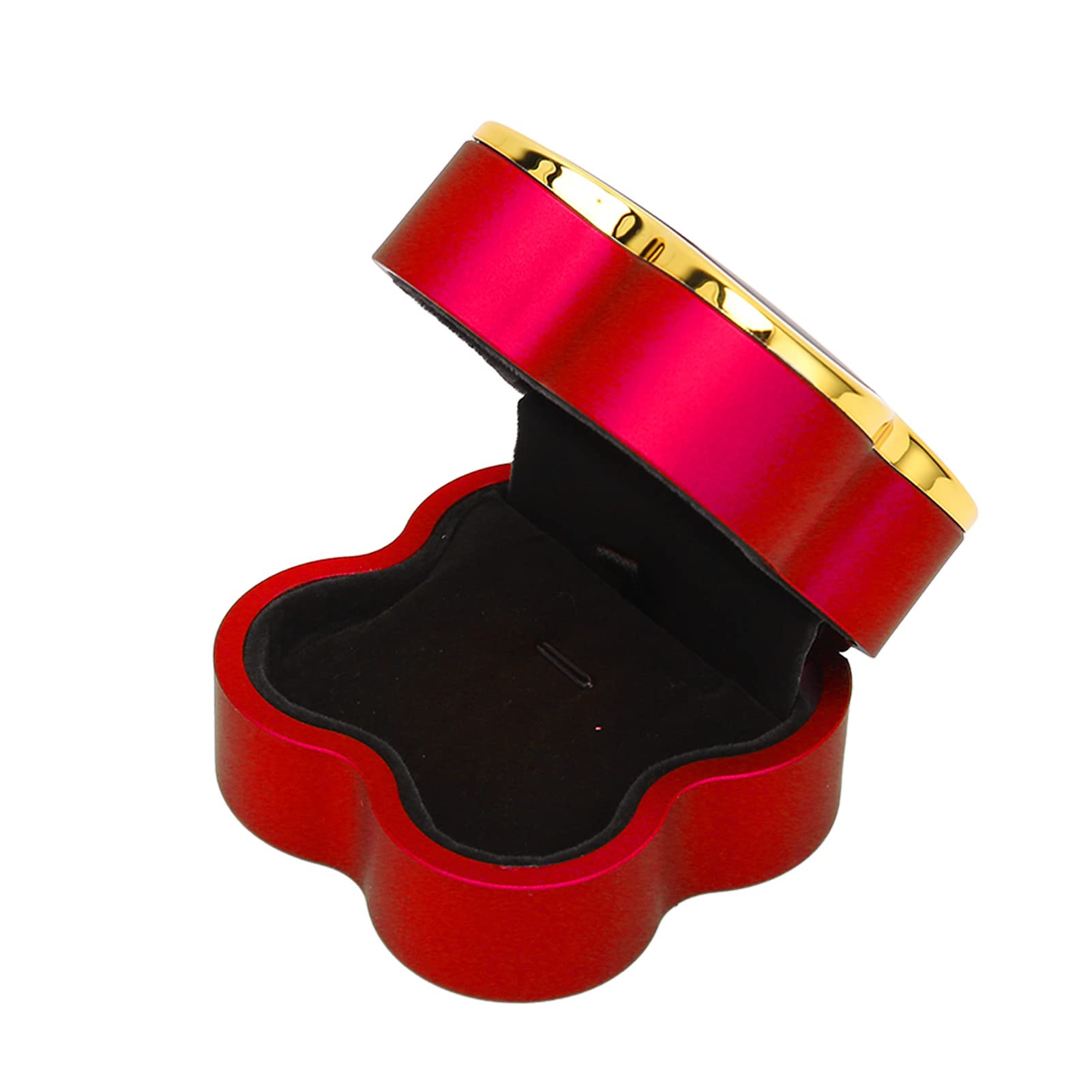 LED Illuminated Jewelry Box with Flocking - Elegant Storage for Leaf Clover Necklaces & Accessories | Perfect for Gift Wrapping, Display, and Home Decor