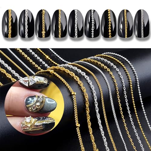 Gold Silver Nail Chains-B