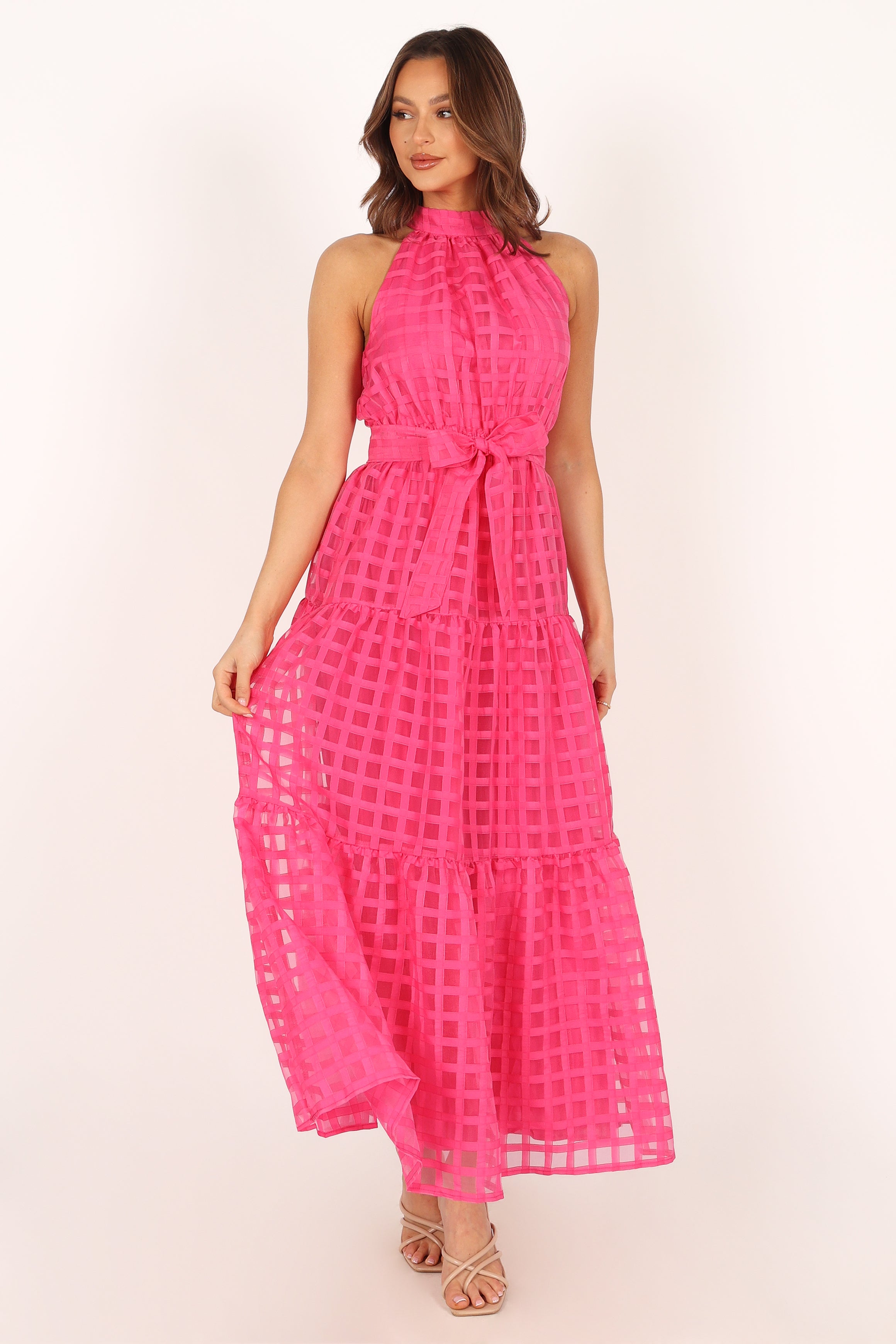 Elegant Calea Maxi Dress in Pink - Flowy Summer Dress for Women, Perfect for Beach Vacations, Weddings & Casual Outings