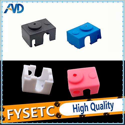 3D Printer V6 Silicone Sock - 10pcs Heat Resistant Sleeve for E3D V6 Hotend, Compatible with 1.75mm & 3.0mm Nozzles (Blue) - Perfect for 3D Printing, Prototyping & DIY Projects