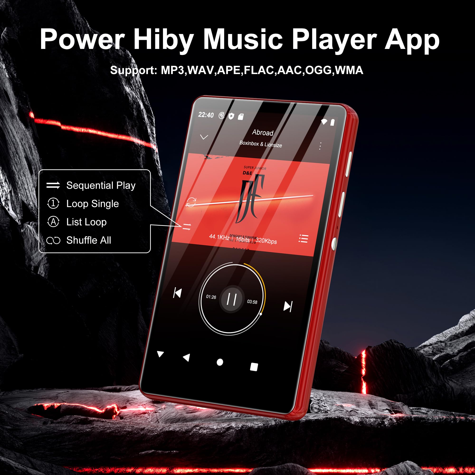 SWOFY M503 Pro 80GB MP3 Player with Bluetooth, WiFi & 4