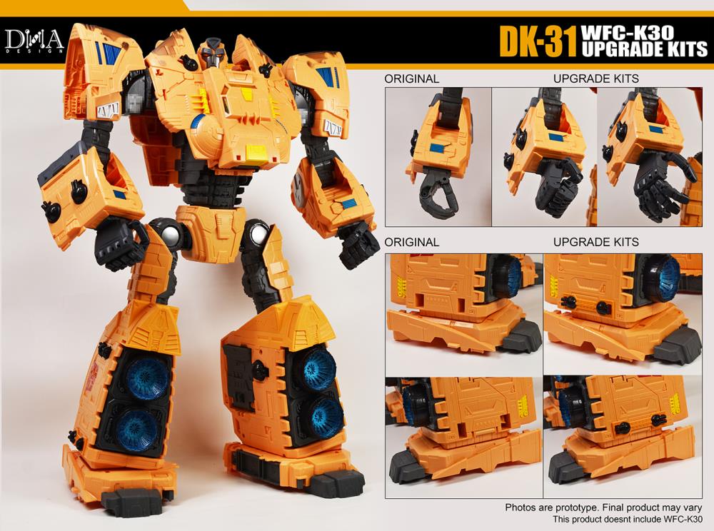 DNA Design DK 31 Upgrade Kit for WFC K30 - Transformers Toy Accessories for Enhanced Play & Display Scenes