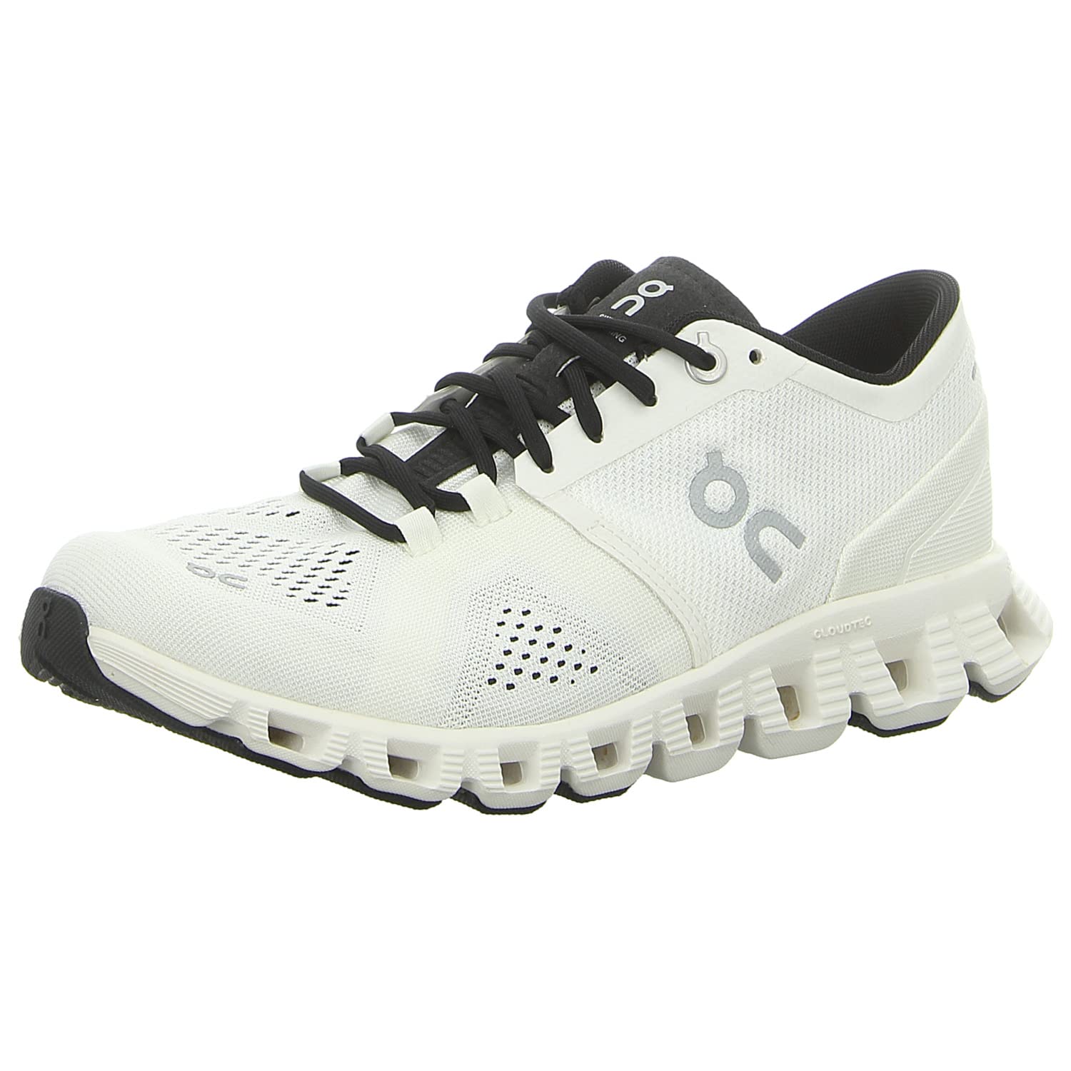 Women's Cloud X Running Shoes - White & Black - US Size 6.5 Medium | Lightweight Training Sneakers for Gym, Jogging & Everyday Wear