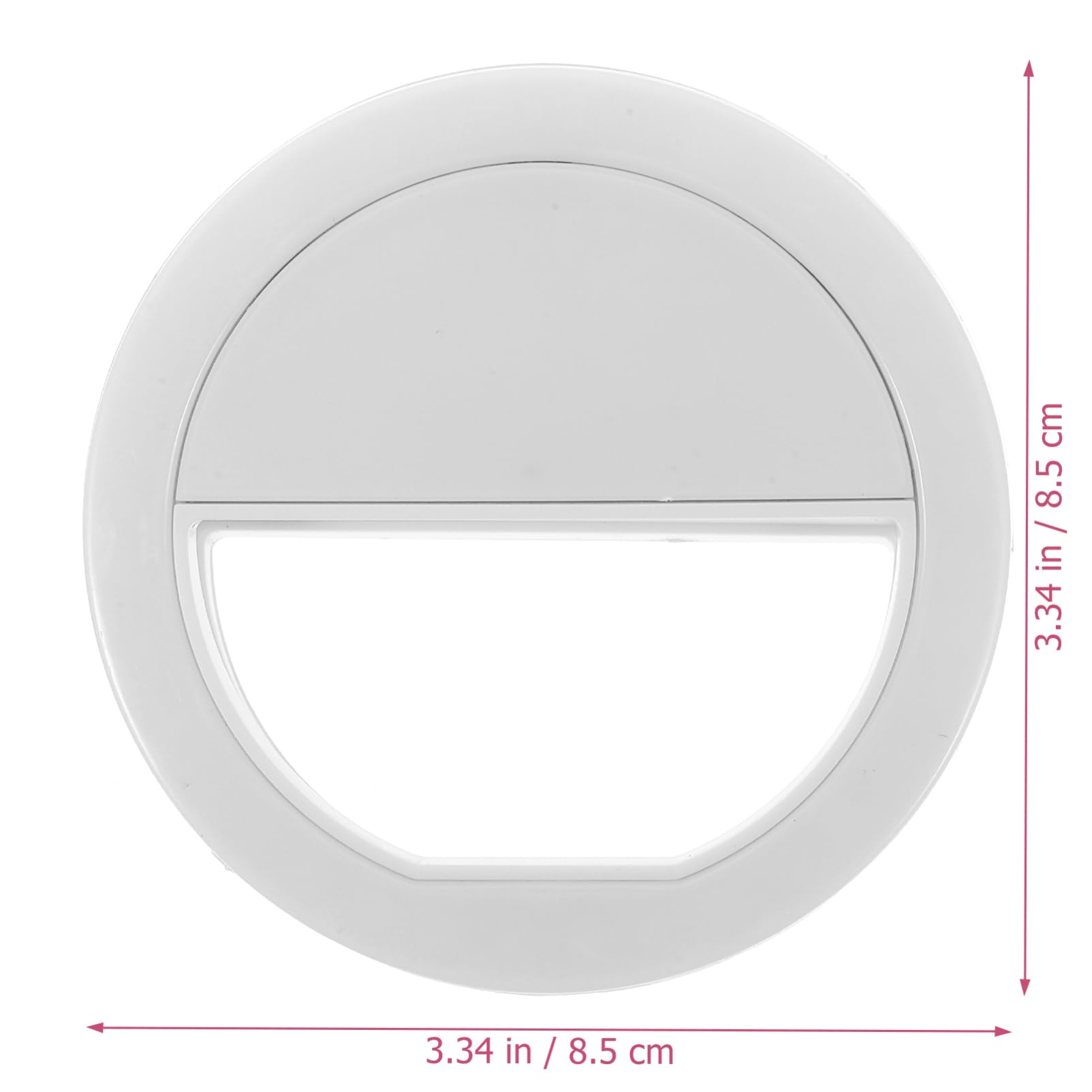 Veemoon Clip-On Phone Light - LED Selfie Ring Light with Phone Holder, No Battery Needed - Perfect for YouTube, TikTok & Instagram Videos, Live Streaming & Night Photography