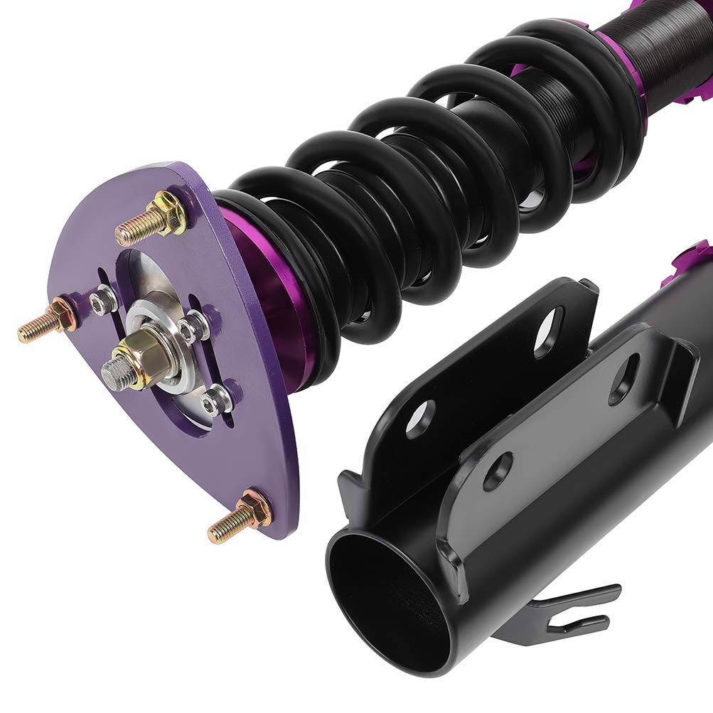 ROADFAR Coilovers Suspension Kit - Full Set of Shocks, Springs & Struts for 2005 Saab 9-2X & 2002-2007 Subaru Impreza - Purple - Perfect for Performance Tuning & Smooth Ride