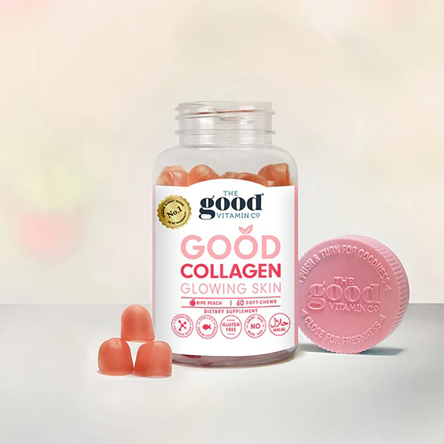THE GOOD VITAMIN CO Collagen Soft Chews - 50 Count | Strawberry Flavor | Supports Skin, Hair & Nail Health | Perfect for On-the-Go Wellness & Beauty Boost