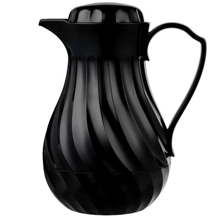 Vollrath Tilt & Pour 10 Oz Black Beverage Server - Perfect for Coffee, Tea, and Hot Chocolate in Restaurants, Cafes, and Home Kitchens