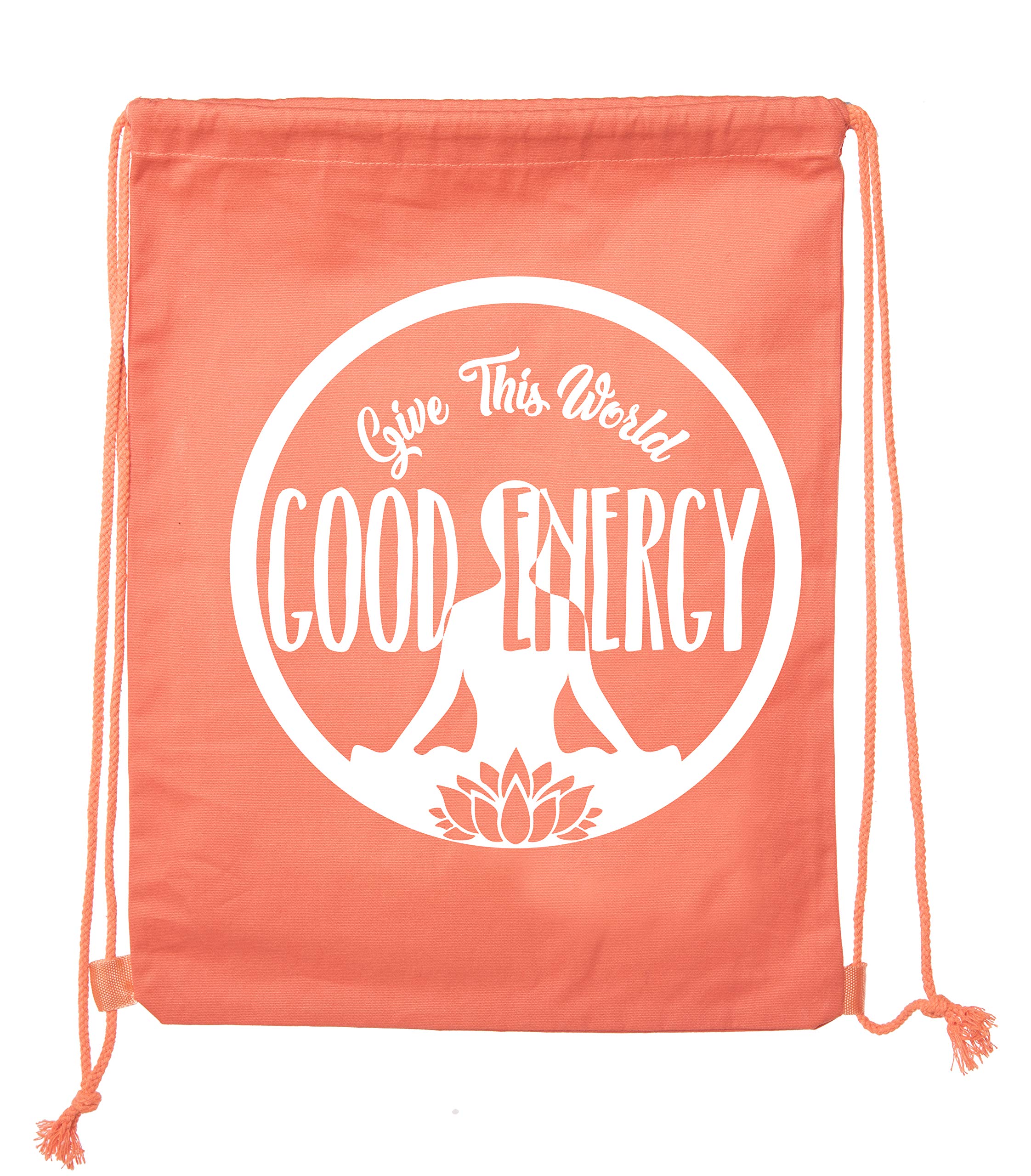 Premium Cotton Drawstring Yoga Gym Bag for Yoga Blocks & Clothes - Perfect for Yoga Studio, Gym & Travel