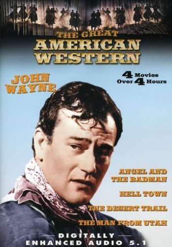 The Great American Western Movie Collection (The Man from Utah / Hell Town / The Desert Trail / Angel and the Badman) - Classic Western Films DVD Set by Echo Bridge Home Entertainment - Perfect for Movie Nights and Western Genre Fans