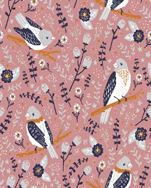 Beautiful Birds and Flower Berries