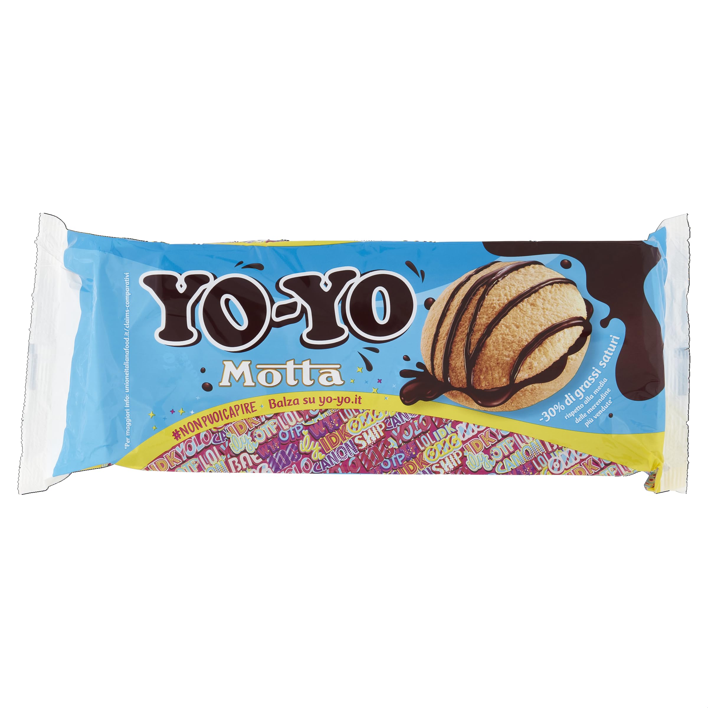 Bauli YO-YO Chocolate Biscuits - Sweet Chocolate Cream Filled Snacks - 6 Pack Mini Cookies for Coffee Time, Office Snacks & Kids Lunch Box Treats