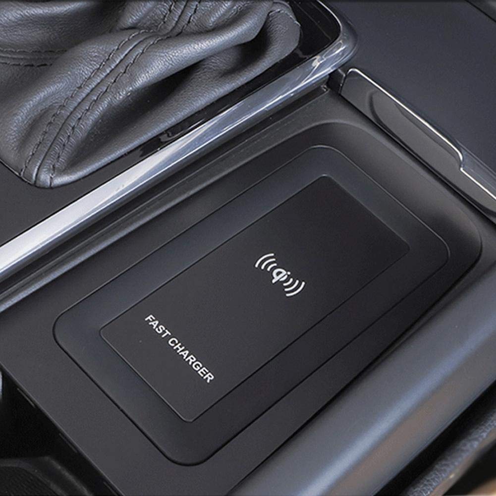 15W Fast Wireless Charging Pad - Qi-Certified Inductive Phone Charger for Volvo S60/V60/XC60/S90/V90/XC90 | Center Console Replacement Accessory | Perfect for Home, Office & Car Use