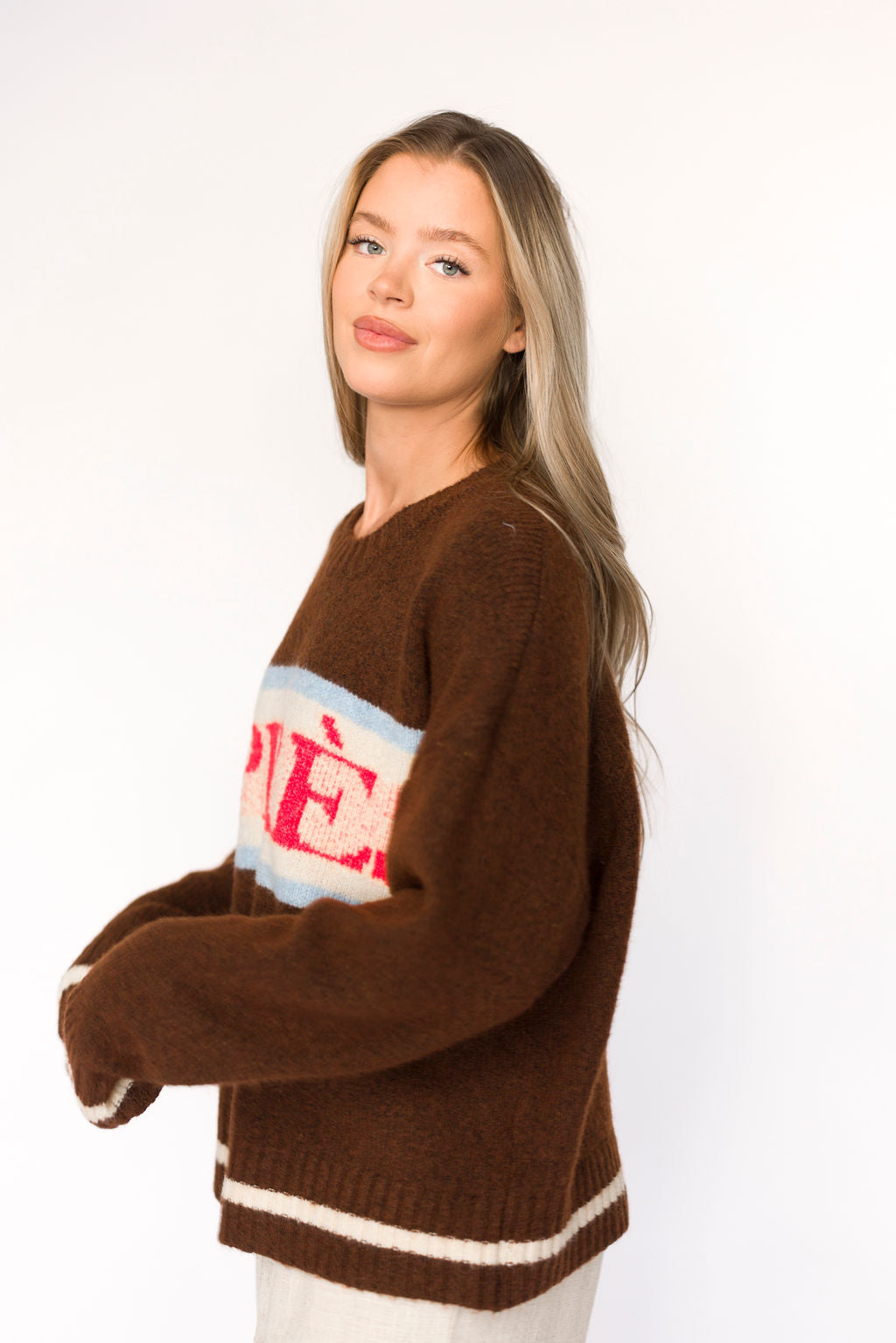 Apres Pullover Sweater Top in Chocolate Brown | Women's Casual Knit Sweater | Perfect for Fall & Winter Outfits, Coffee Dates and Cozy Evenings