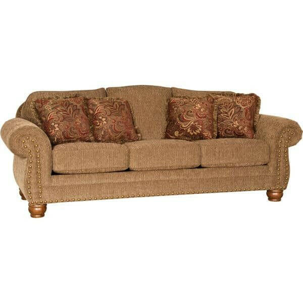 Lonewolf Brass Sofa and Loveseat 3180 - Modern Living Room Furniture Set for Home & Office Decor | Perfect for Small Spaces, Apartments and Cozy Gatherings