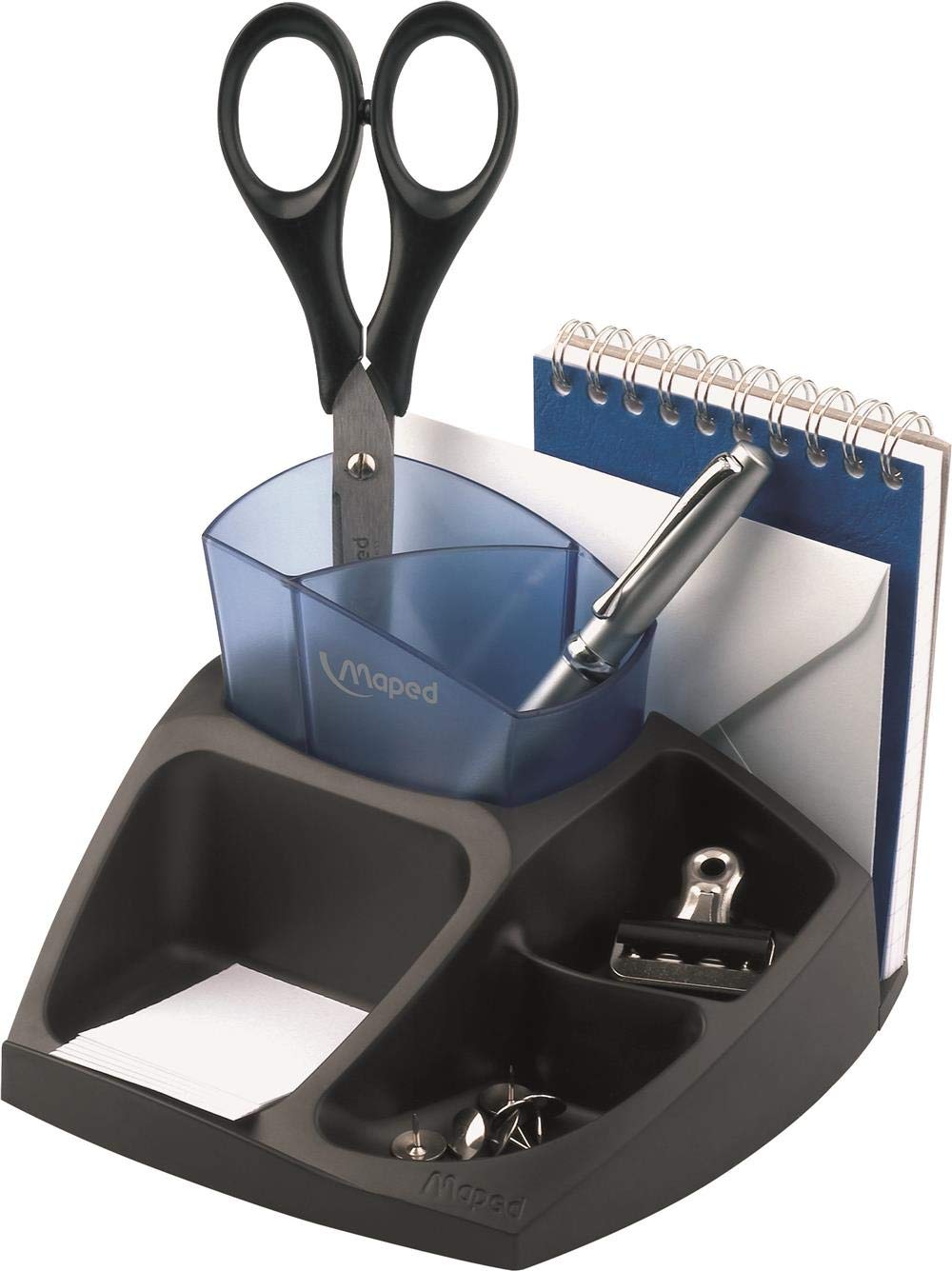 Maped Compact Recycled Desk Organizer (575400) - Eco-Friendly Office & School Supplies for Pencils, Pens & Stationery - Perfect for Home, Office & Classroom Organization