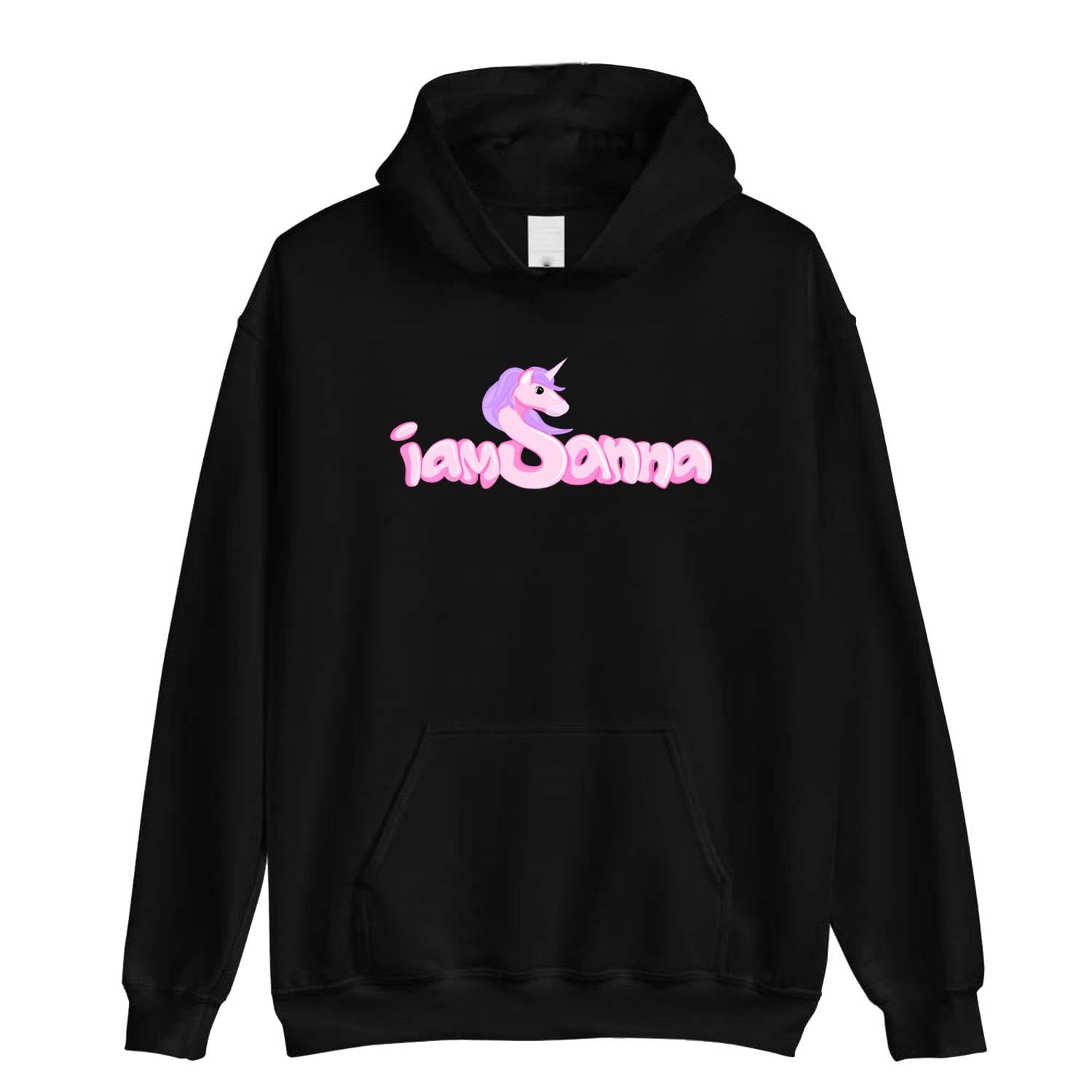 IamSanna Logo T-Shirt for Youth, Kids, Men & Women - Unisex Black Cotton Tee - Perfect Birthday Gift & Casual Wear for Everyday Outfits
