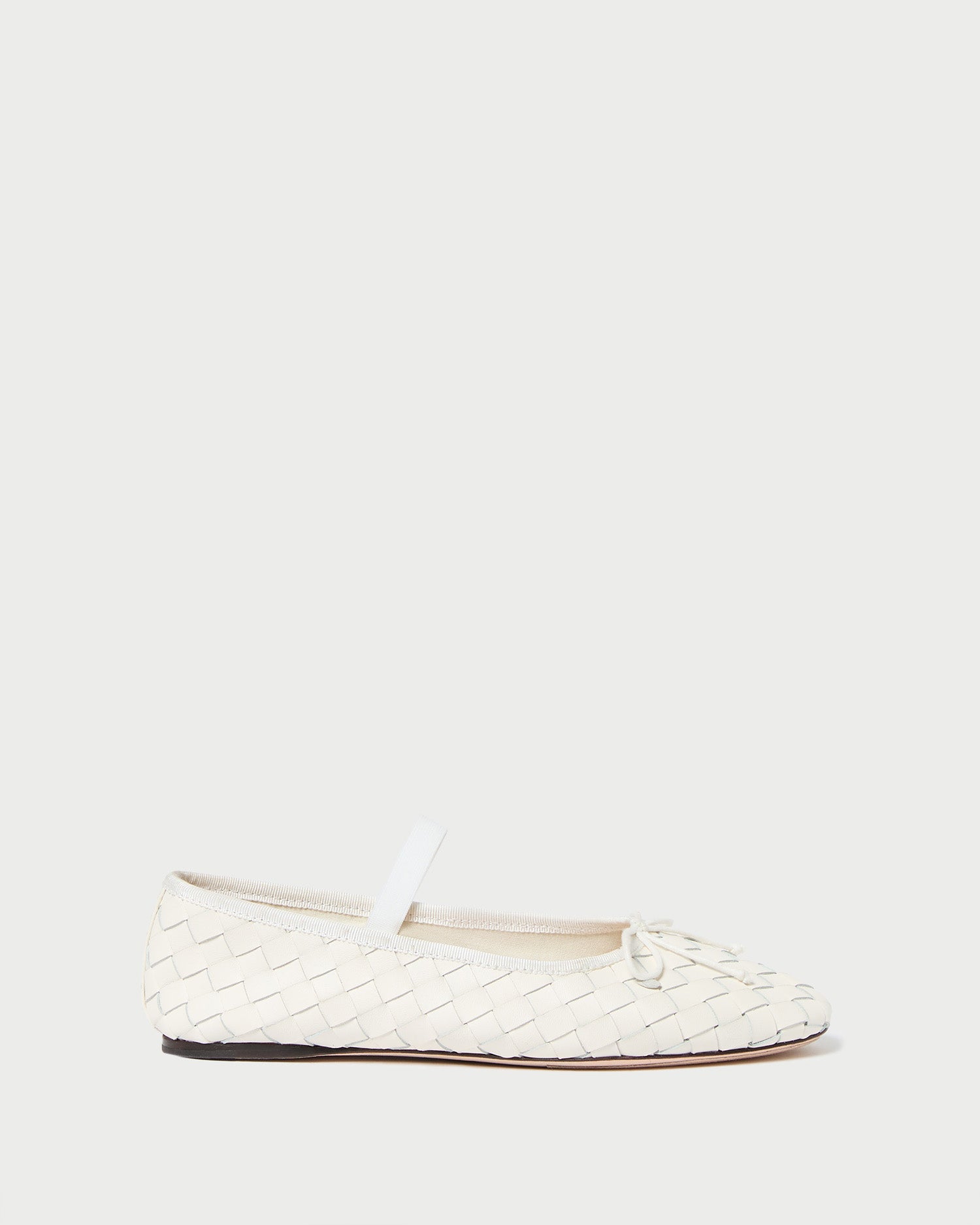 Leonie Cream Woven Ballet Flat Shoes for Women - Comfortable & Stylish Loafers for Casual Wear, Office & Travel