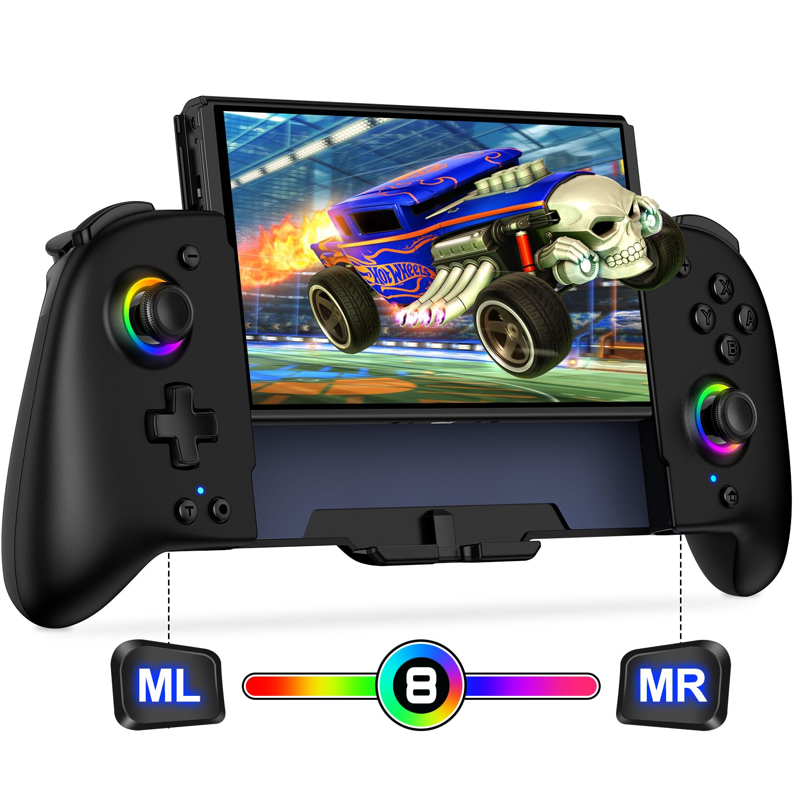 Elegamefy Wireless Pro Controller for Nintendo Switch & OLED - 1000mAh Battery, Turbo Function, 6-Axis Gyro, Vibration, Programmable Buttons | Perfect for Gaming, Travel & Family Entertainment