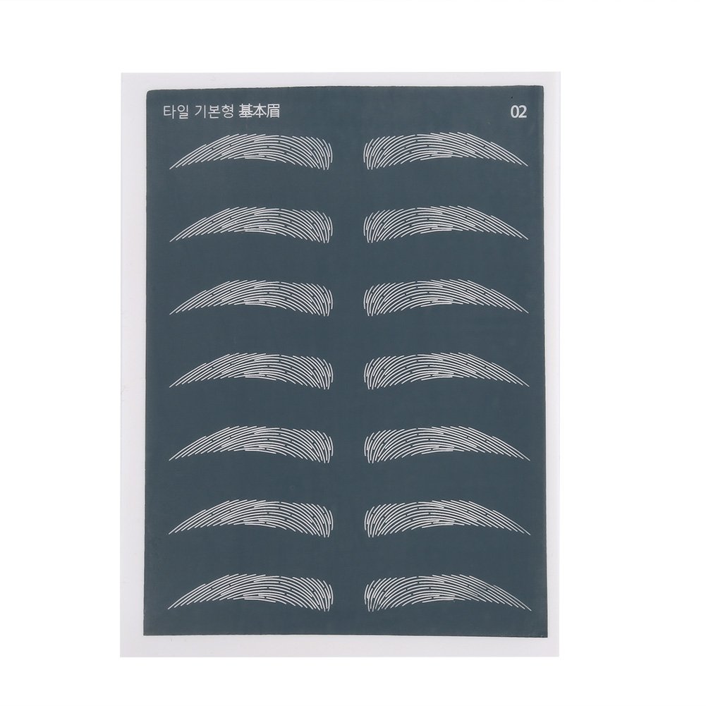 5pcs Silicone Eyebrow Makeup Practice Skin - Permanent Makeup Training for Beginners & Professionals - Perfect for Tattoo Artists & Beauty Salons