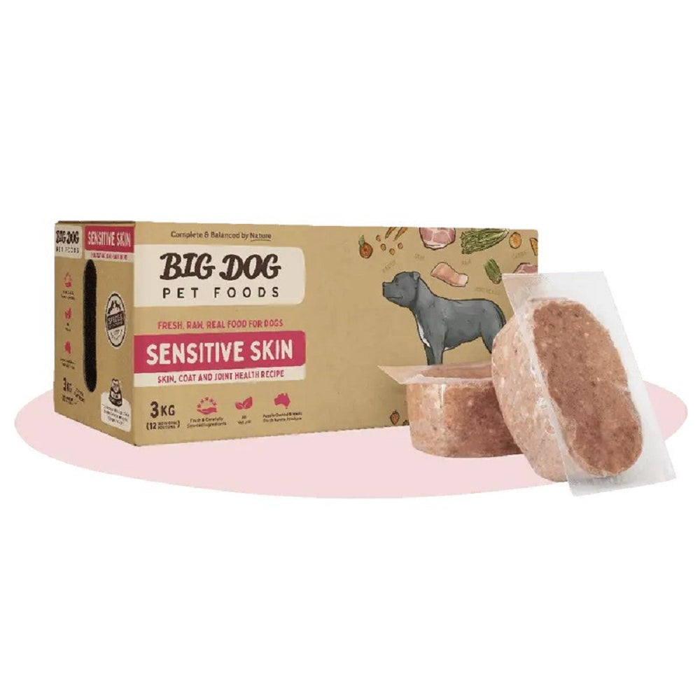 Premium Frozen Raw Dog Food for Sensitive Skin - Grain-Free, Hypoallergenic Recipe - Perfect for Dogs with Allergies & Digestive Issues - Ideal for Daily Meals & Special Diets