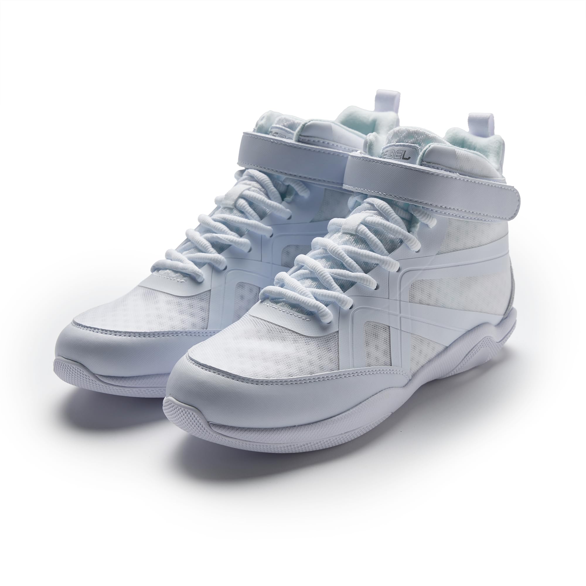 Rebel Athletic Renegade White Cheerleading Shoes for Competition & Practice - Lightweight Gymnastics Shoes with Non-Slip Sole for Cheerleaders, Dancers & Performers
