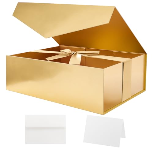 Gold-Side Ribbon-11.5x8.1x3.8 Inches-Pack of 1