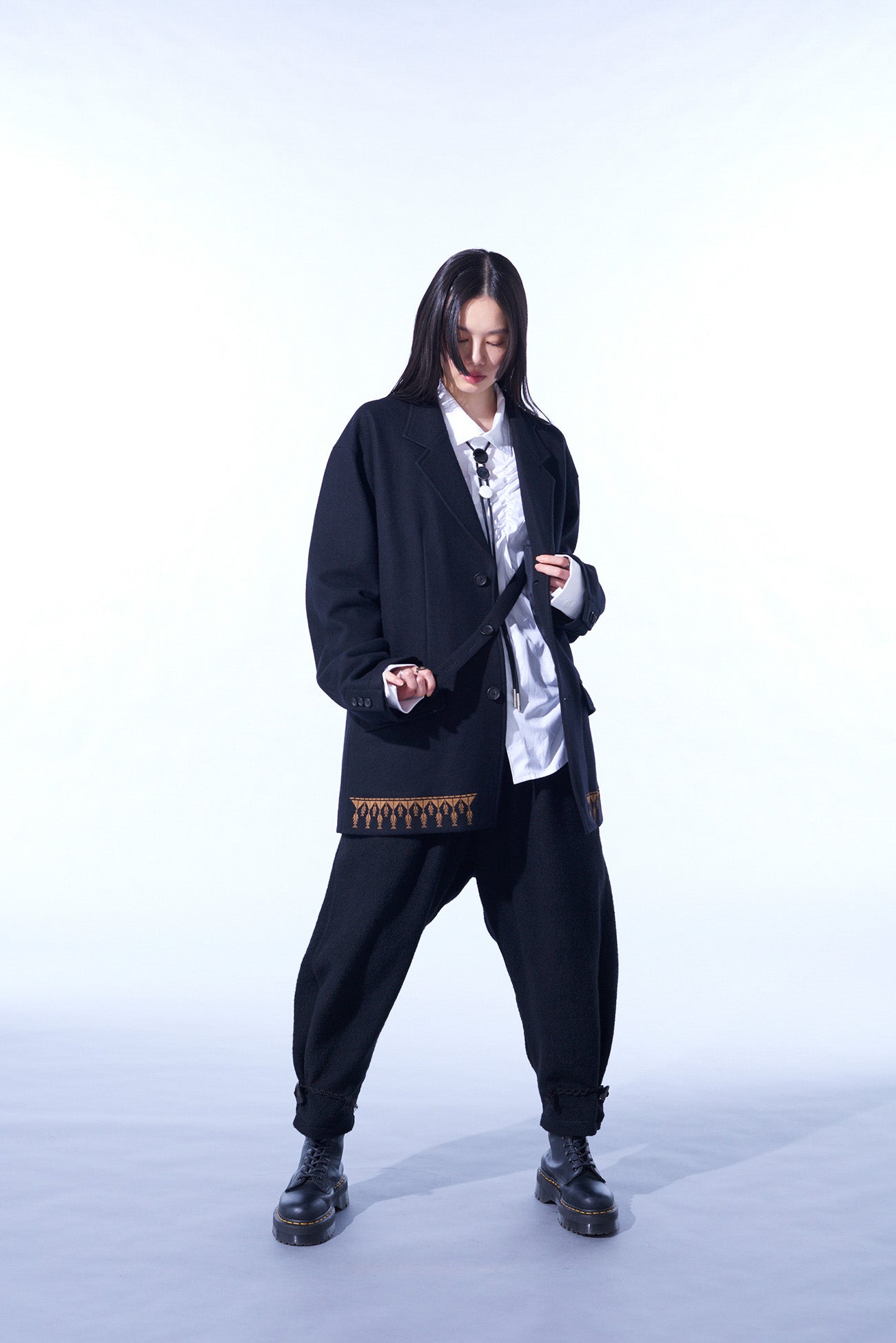Ethnic Embroidered Jacket for Women - Soft Compressed Jersey Fabric - Stylish Outerwear for Casual Wear, Festivals & Travel