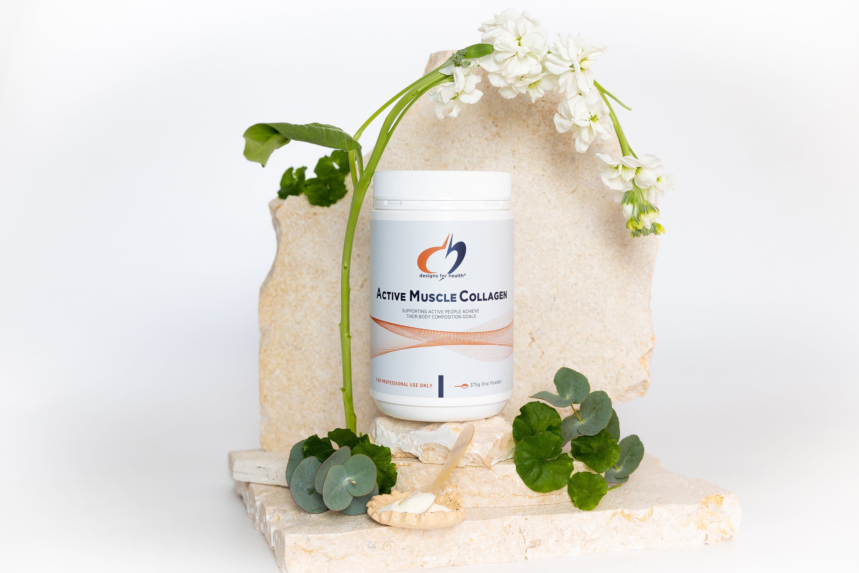 Designs for Health Active Muscle Collagen Powder - Hydrolyzed Collagen Peptides Supplement for Joint & Skin Support - Perfect for Post-Workout Recovery & Anti-Aging Skincare Routine