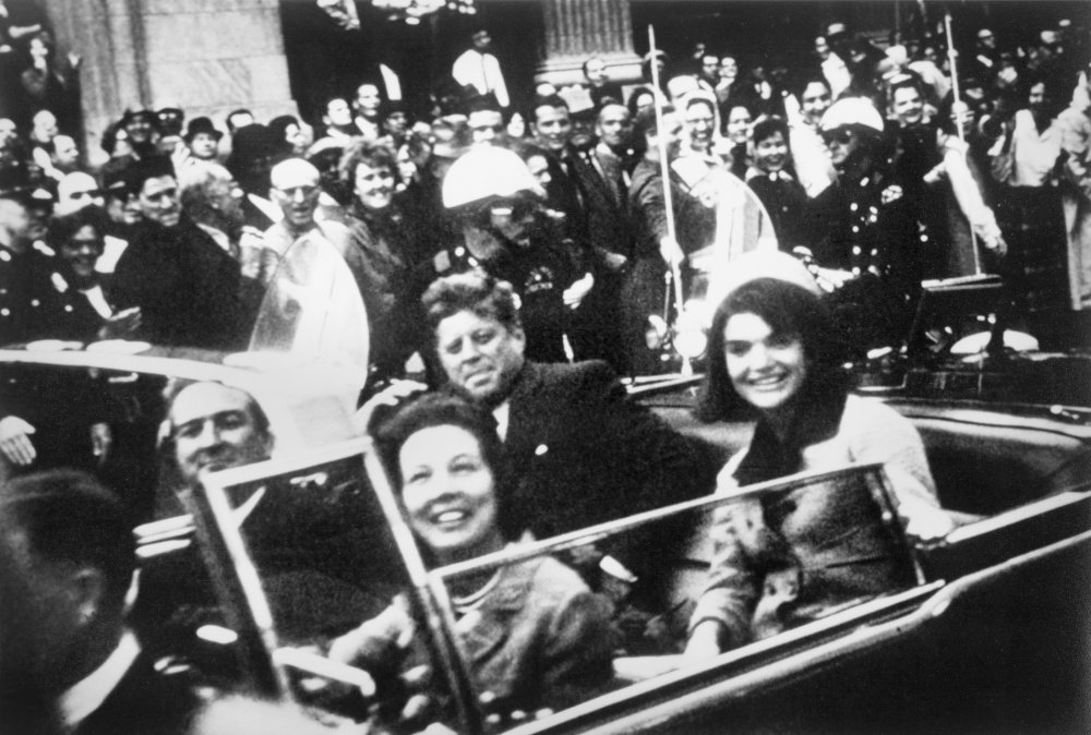 JFK & Jacqueline with Texas Governor in Dallas Car Ride - Historical Event