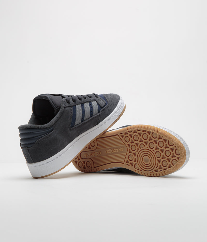 Adidas Centennial 85 Low ADV Sneakers - Carbon Grey Navy Retro Basketball Shoes for Men | Vintage Style Casual Wear & Street Fashion