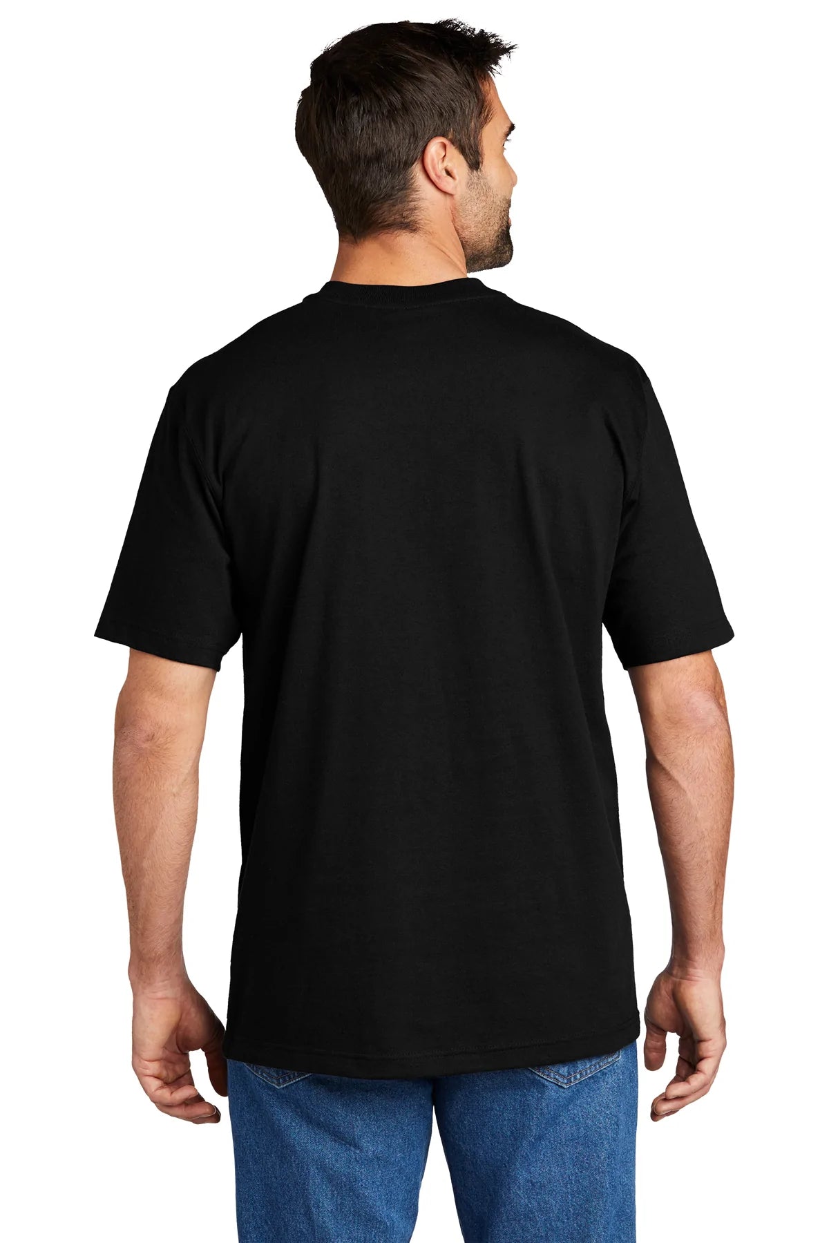 Carhartt Custom Henley T-Shirts for Men - Black Short Sleeve Work Shirt - Perfect for Construction, Outdoor Work & Casual Wear