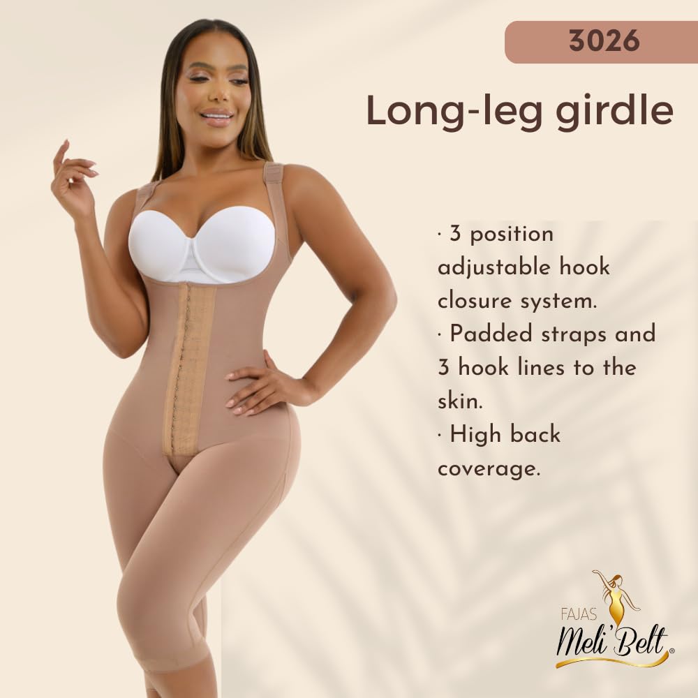 Melibelt 3026 Colombian Shapewear for Women - High Compression Waist Trainer & Body Shaper - Slimming Girdle for Tummy Control - Perfect for Workouts, Postpartum & Everyday Wear