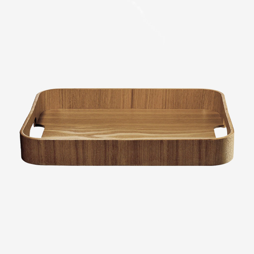 Asa Germany Rectangular Willow Wooden Serving Tray - Natural Wood Cheese Board, Charcuterie Platter for Entertaining, Dining, and Home Decor