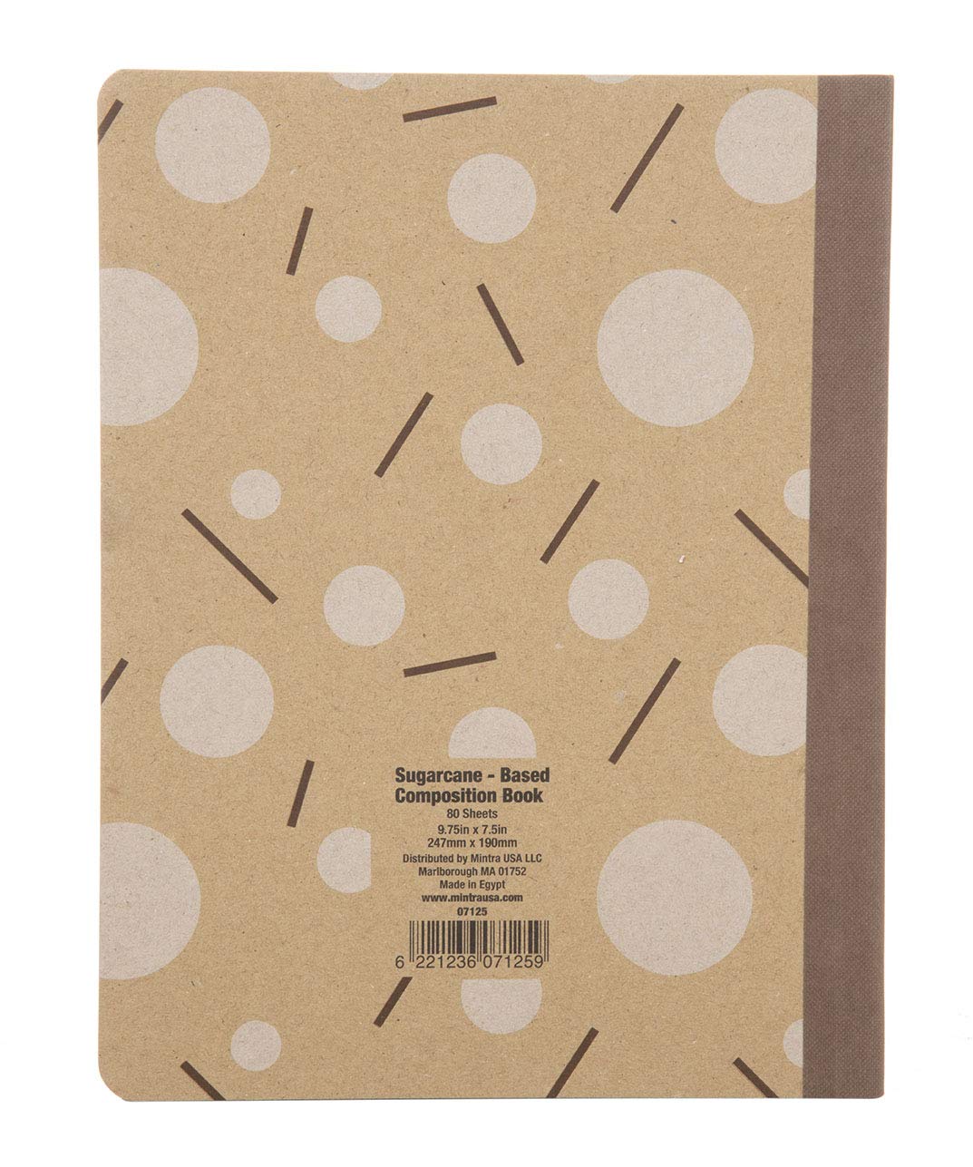 Eco-Friendly Mintra 100% Recycled Notebook Set - 3 Pack College Ruled Composition Books (7.5