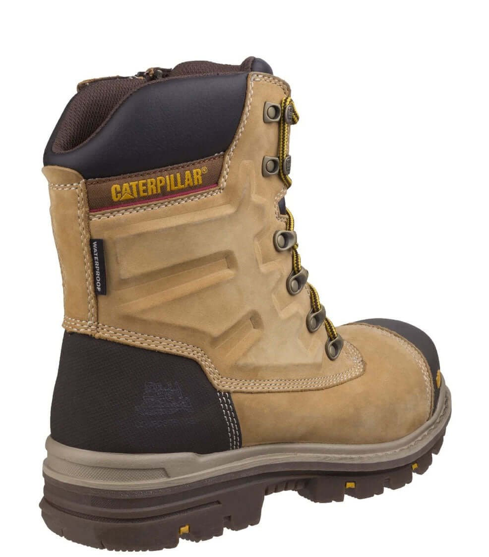 Caterpillar Premier S3 Waterproof Steel Toe Safety Boots for Men - Heavy Duty Work Boots for Construction, Warehouse & Outdoor Jobs