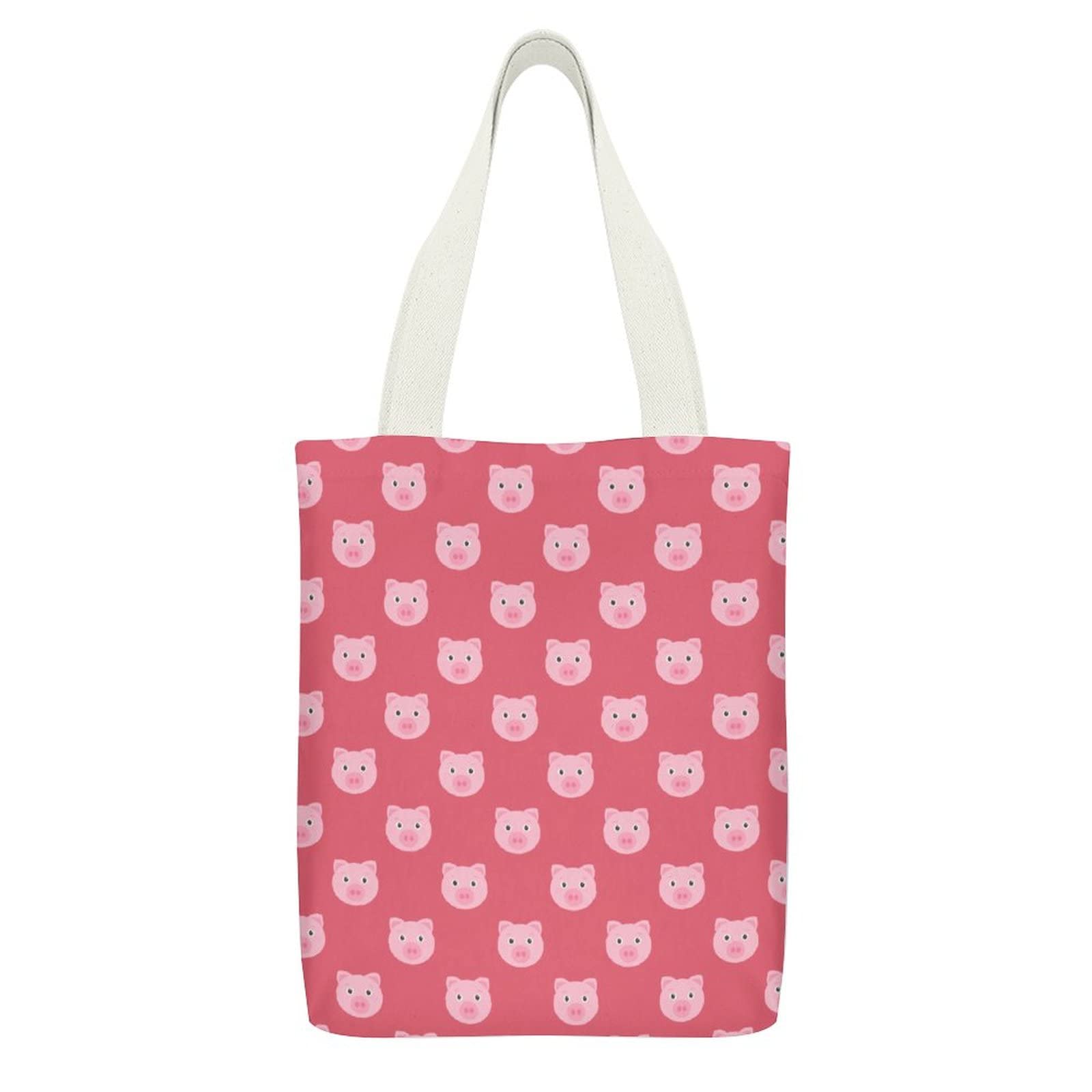 Eco-Friendly Canvas Tote Bag for Women - Reusable Shopping, Work, Lunch & Beach Bag - Durable Cotton Carryall for Daily Use, Travel & Groceries