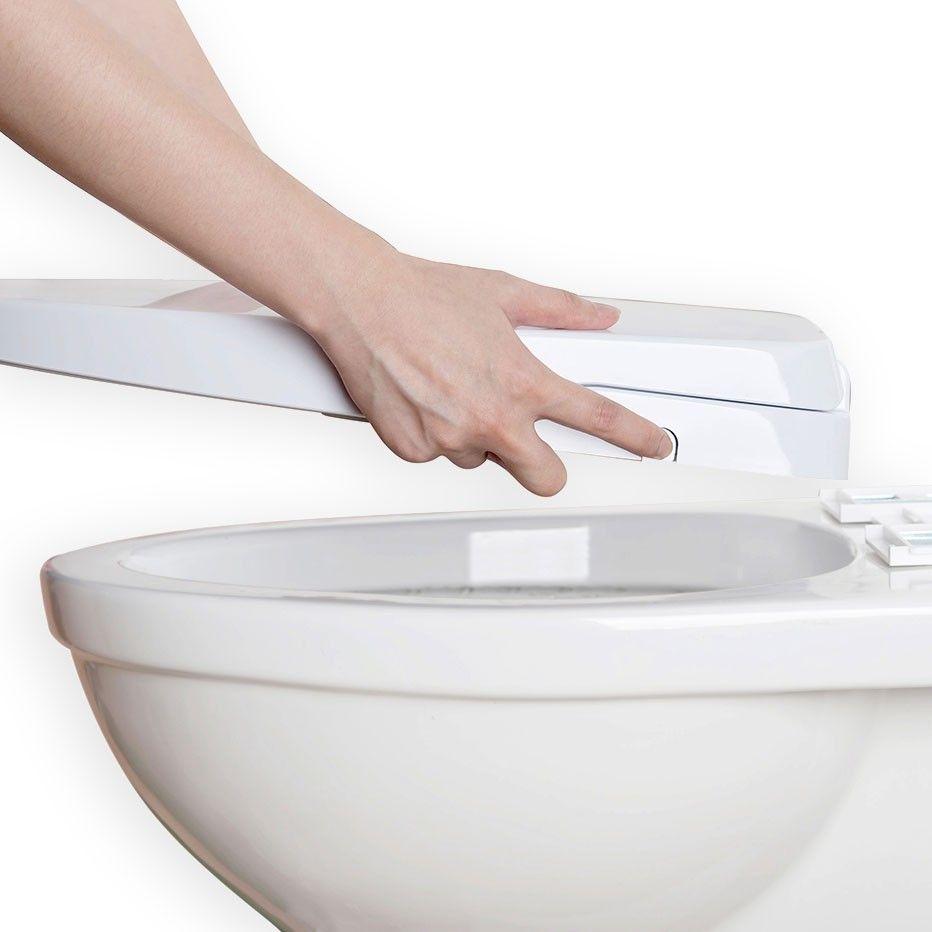 Alpha Bidet Alpha ONE V2 Non-Electric Bidet Seat - Elongated Toilet Attachment for Enhanced Hygiene & Comfort | Perfect for Bathroom Upgrades & Eco-Friendly Living
