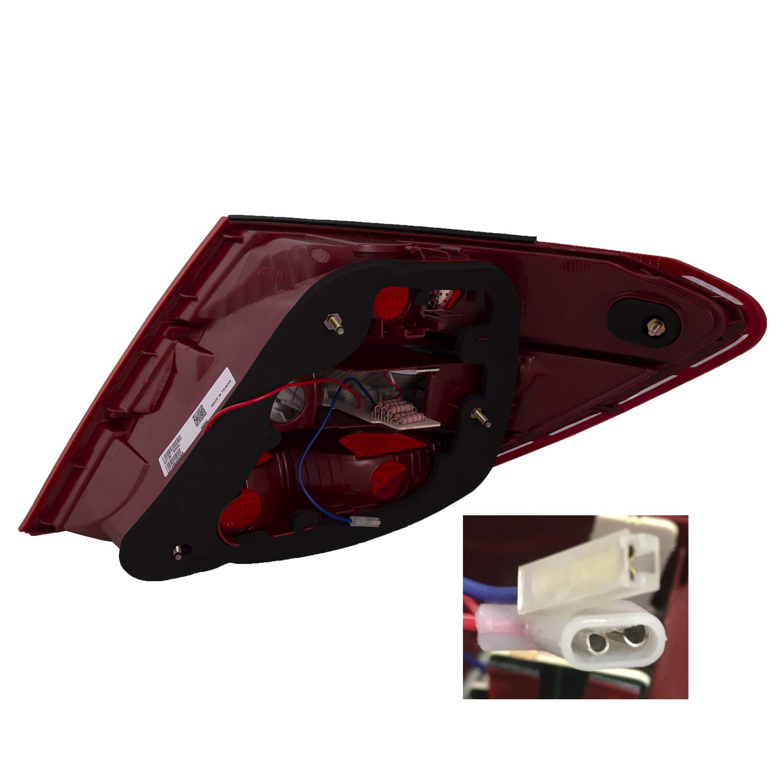 HEADLIGHTSDEPOT LED Tail Lights with Curve Lighting for Mercedes-Benz C300 C350 C63 AMG (2008-2011) - USA Built C-Class W204 - Right Passenger Side Replacement - Perfect for Night Driving & Enhanced Visibility