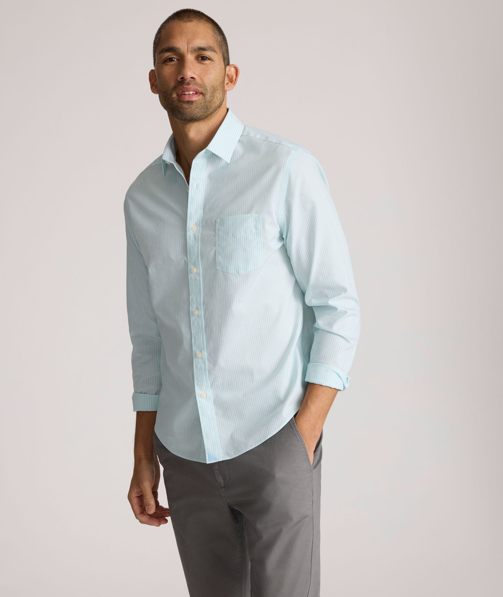 Wrinkle-Free Ormsby Shirt for Men - Premium Non-Iron Dress Shirt for Office & Business Casual Wear