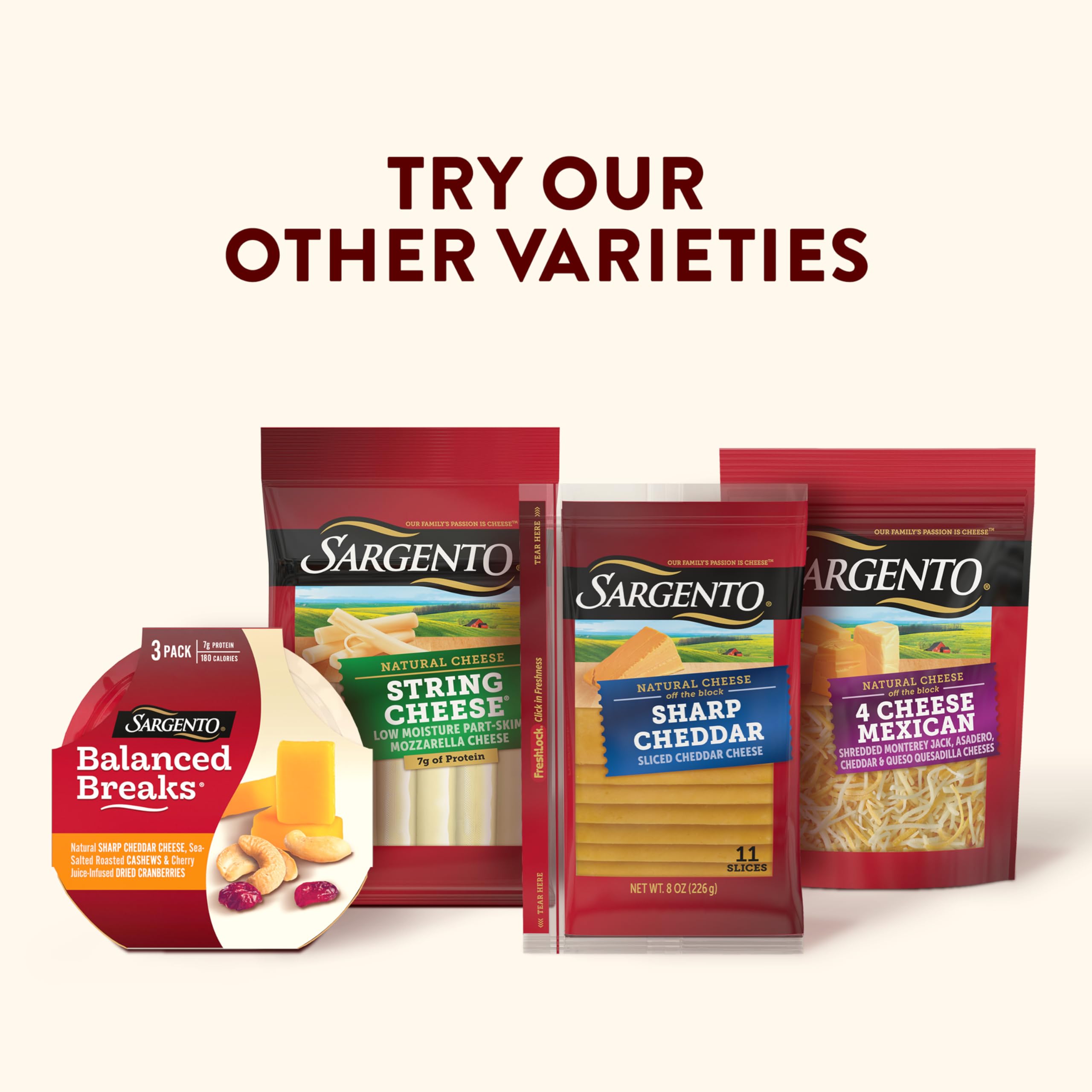Sargento Shredded Extra Sharp Natural Cheddar Cheese - 7 oz Bag | Premium Aged Cheese for Cooking, Baking & Snacking | Perfect for Nachos, Mac & Cheese, Salads & Sandwiches