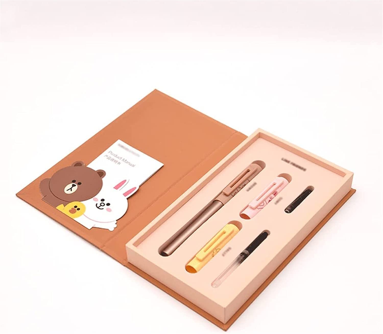 Premium Fountain Pen Gift Set with 3 Interchangeable Caps & EF Nib - Elegant Writing Pen for Students, Professionals & Calligraphy Lovers - Perfect Birthday/Graduation Gift (One Color) - Ideal for Office, School & Creative Journaling