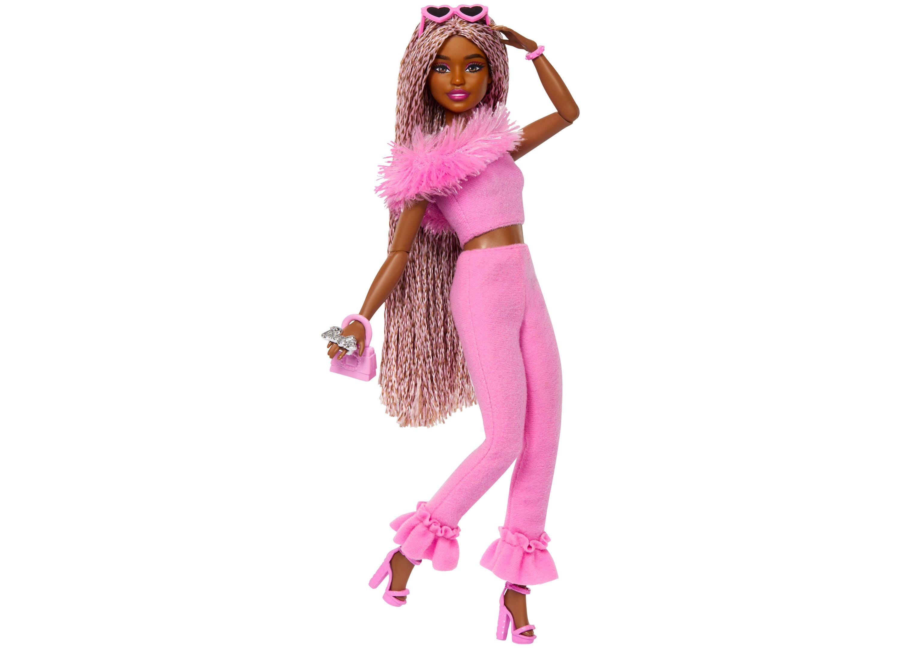 Barbie Deluxe Style Doll with Soft Pink Jumpsuit & Braided Hair - Perfect for Collectors, Gift Giving & Pretend Play