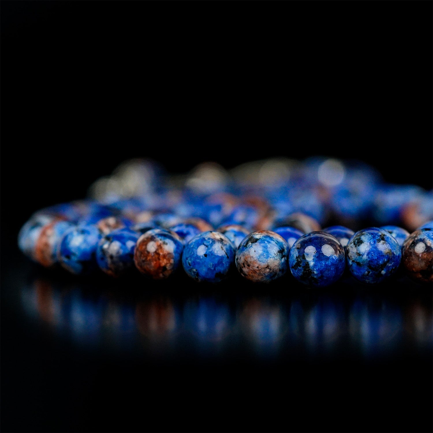 Premium Islamic Prayer Beads - Aqua Blue & Black Speckled Dhikr Beads for Meditation, Zikr & Spiritual Healing | Perfect for Daily Worship, Stress Relief & Mindful Reflection
