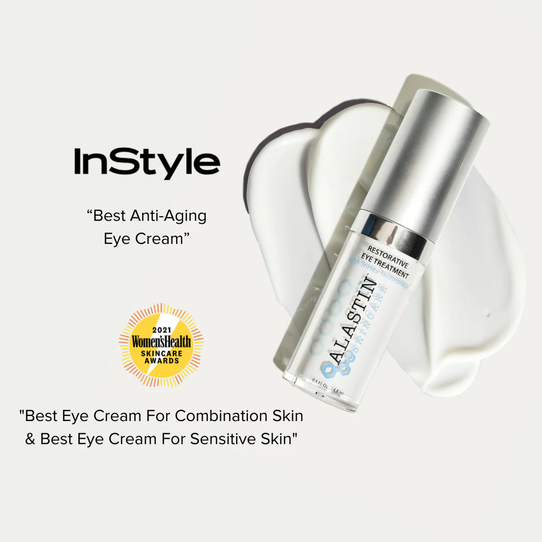 Alastin Restorative Eye Treatment Cream - Anti-Aging Eye Cream for Dark Circles, Puffiness & Wrinkles - Hydrating & Firming Under Eye Treatment for Women & Men - Perfect for Night & Day Use