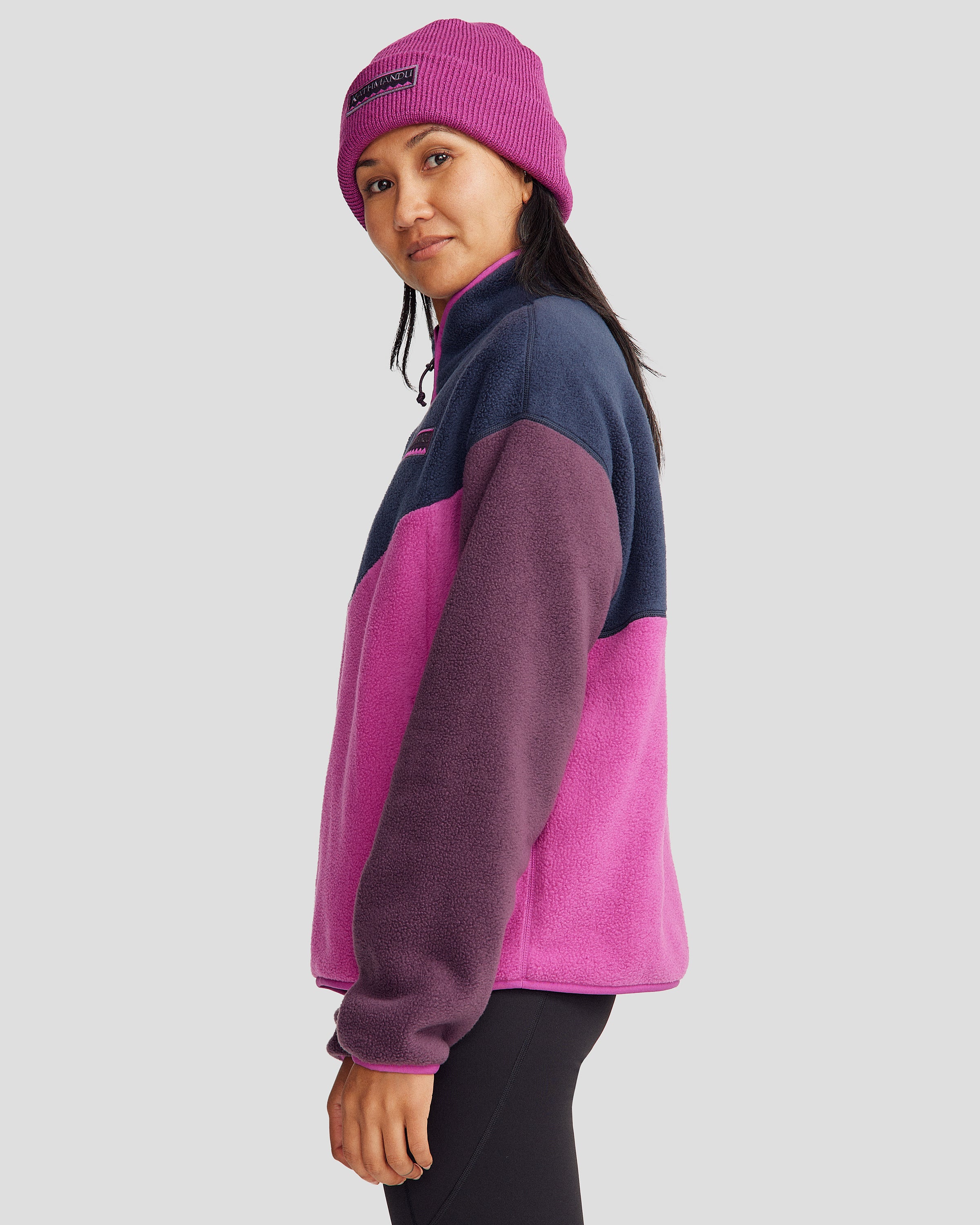 Women's Trailhead Fleece Heritage Pullover - Pure Navy/Raz - Warm & Cozy Fleece Jacket for Hiking, Camping & Outdoor Adventures