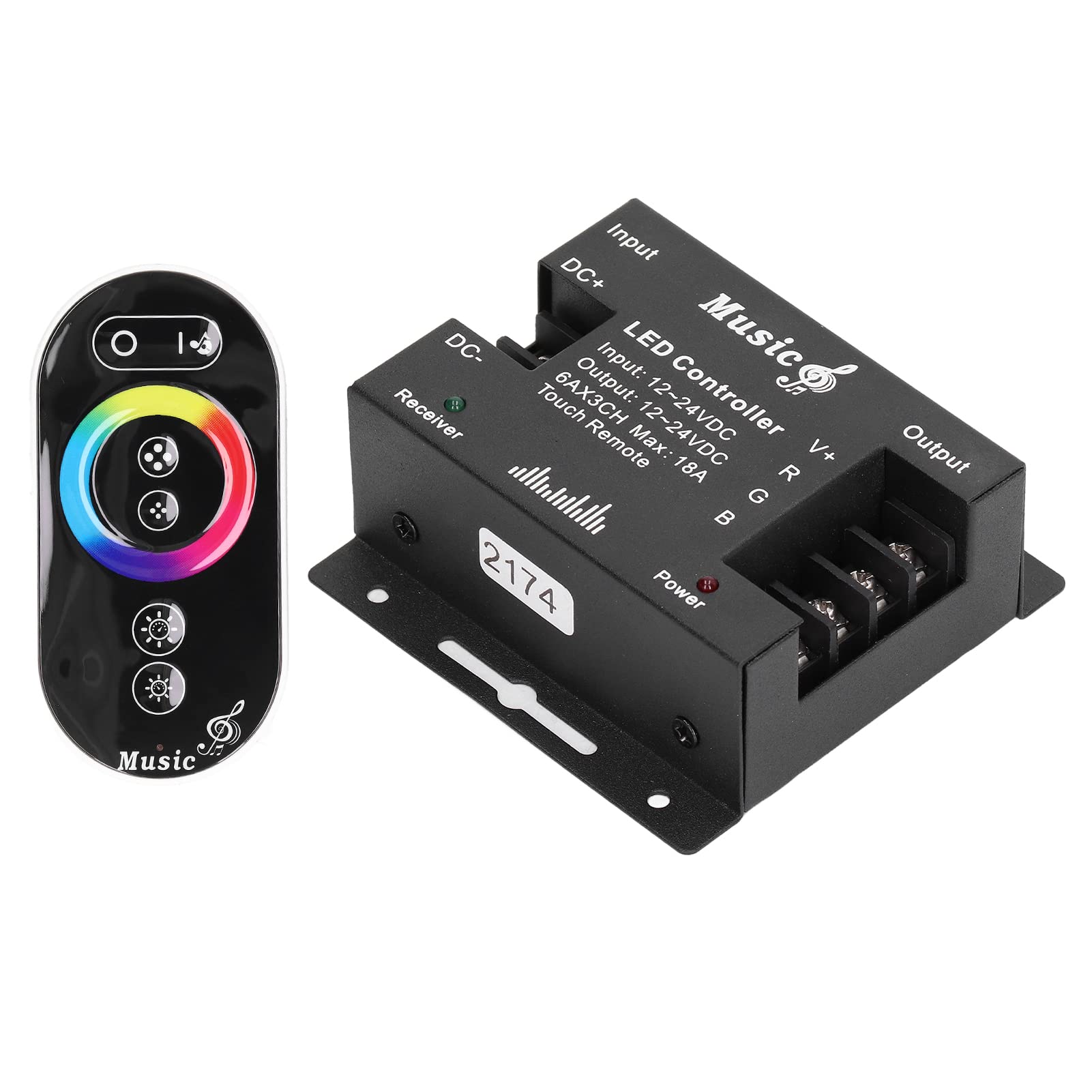 Smart LED Controller - 3050m Household RF Capacitive Touch Bar Light Dimmer for Home Bars, Pubs, and Restaurants | Wireless Lighting Control for Mood & Ambiance