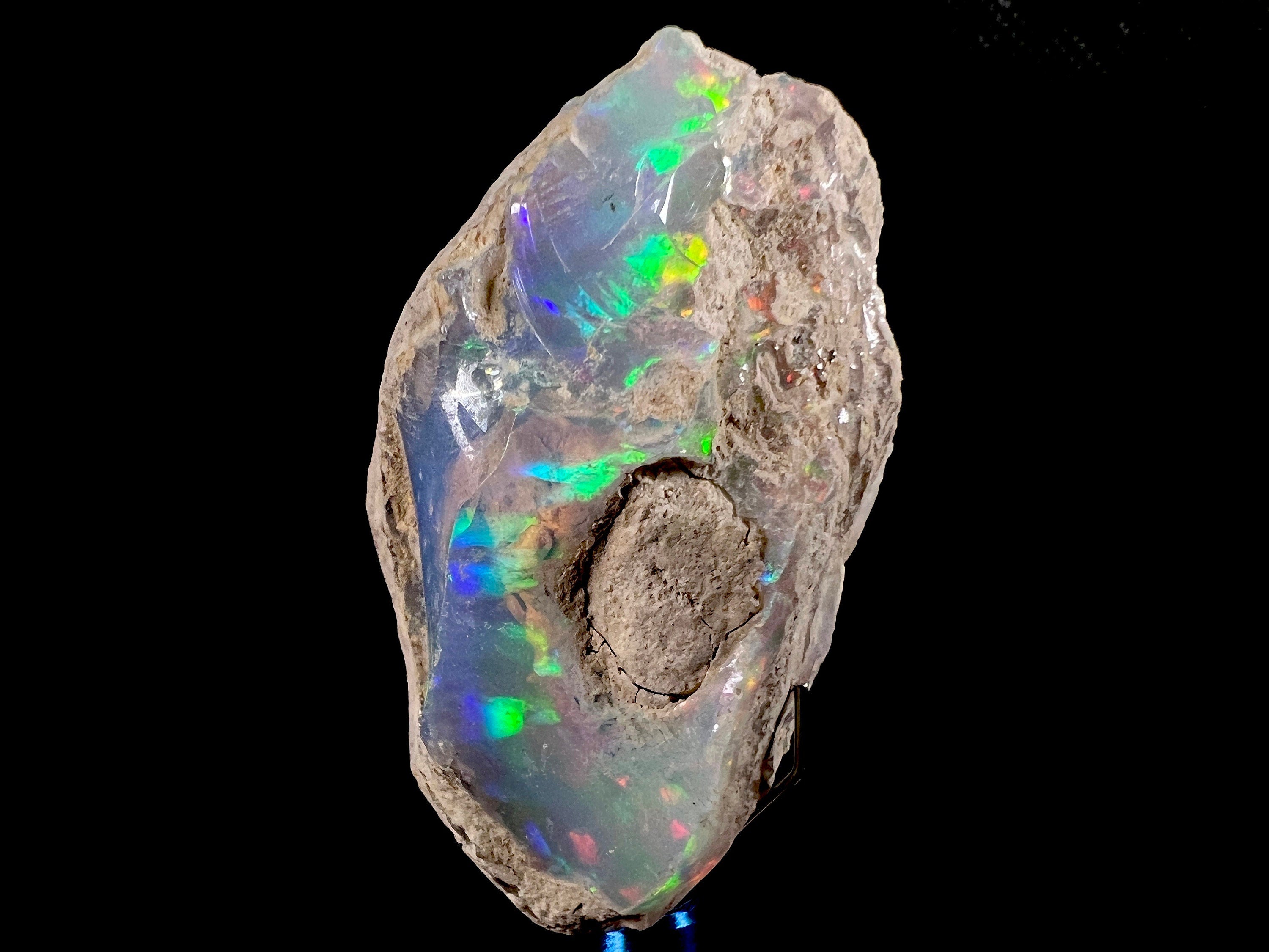 Premium 4A+ Welo Opal Raw Crystal - Natural Cutting Grade Opal, October Birthstone (50730) for Jewelry Making, Healing Crystals & Collectibles