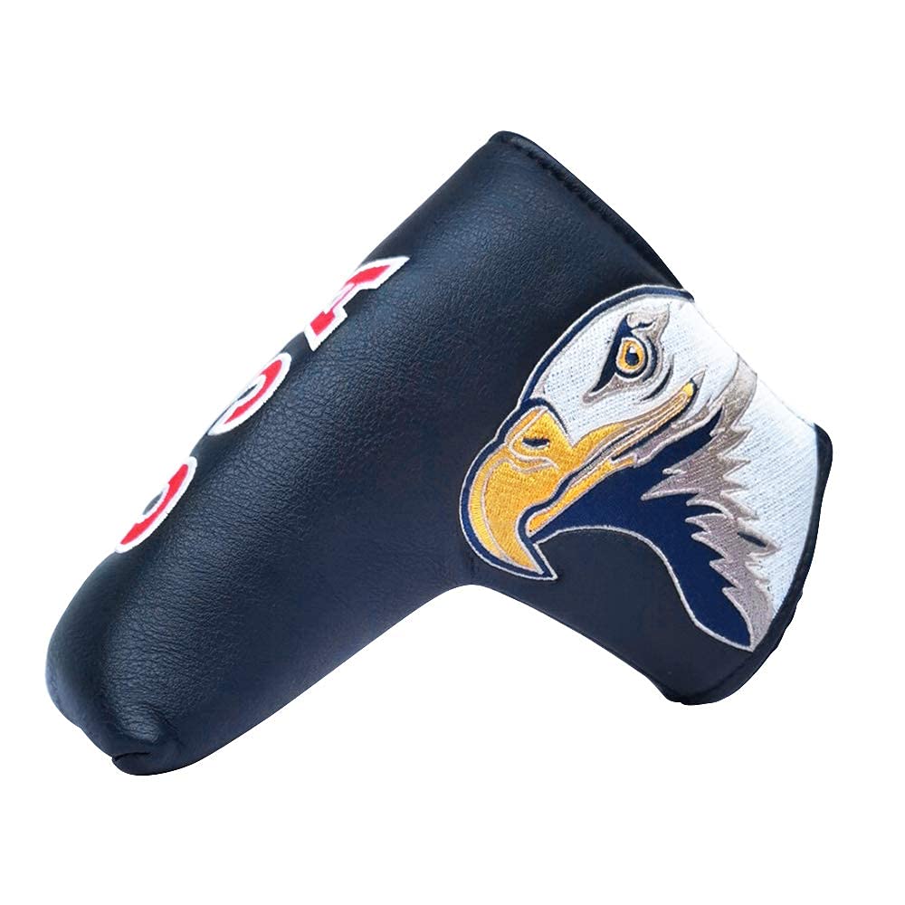 Premium Golf Blade Putter Cover - Synthetic Leather Headcover with Secure Closure - Compatible with Scotty Cameron, Odyssey, Taylormade & Ping Putters - Perfect for Golf Course & Practice Sessions