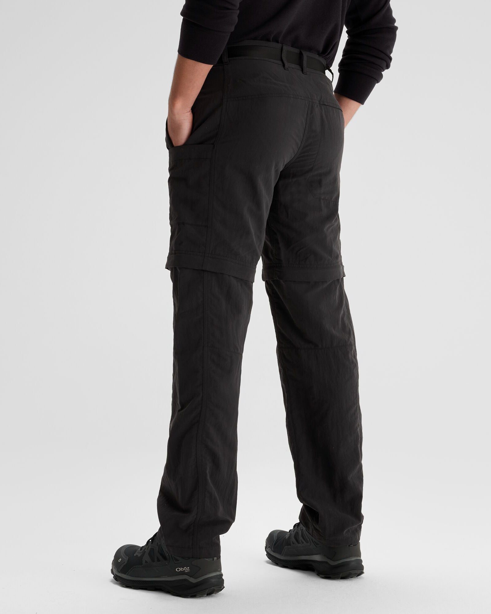 Men's EVRY Day Convertible Pants - Quick-Dry Travel Hiking Pants with Zip-Off Legs (Black) - Perfect for Outdoor Adventures, Camping & Travel